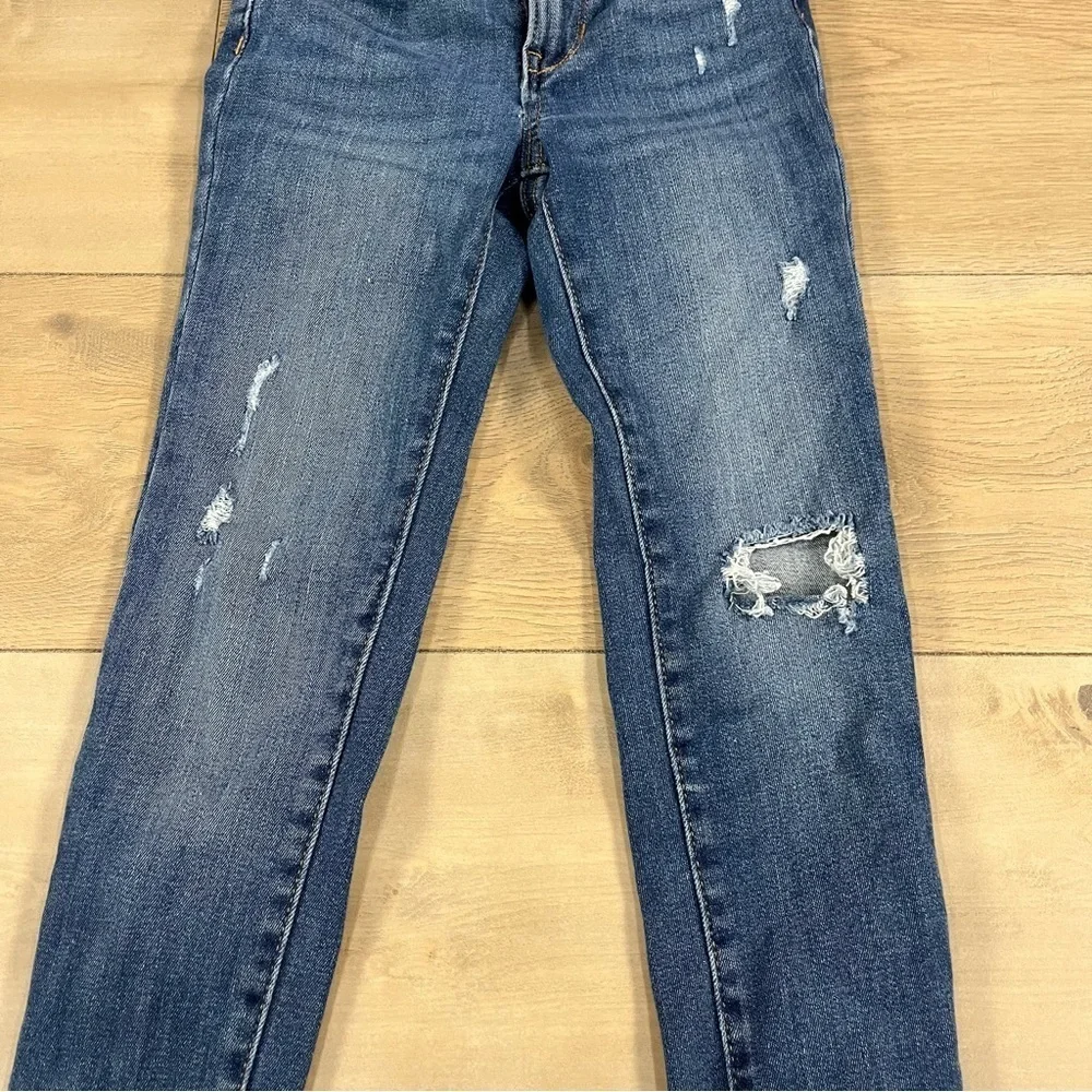 Old Navy Girls Rockstar 360 Stretch Ripped Jeggings Jeans